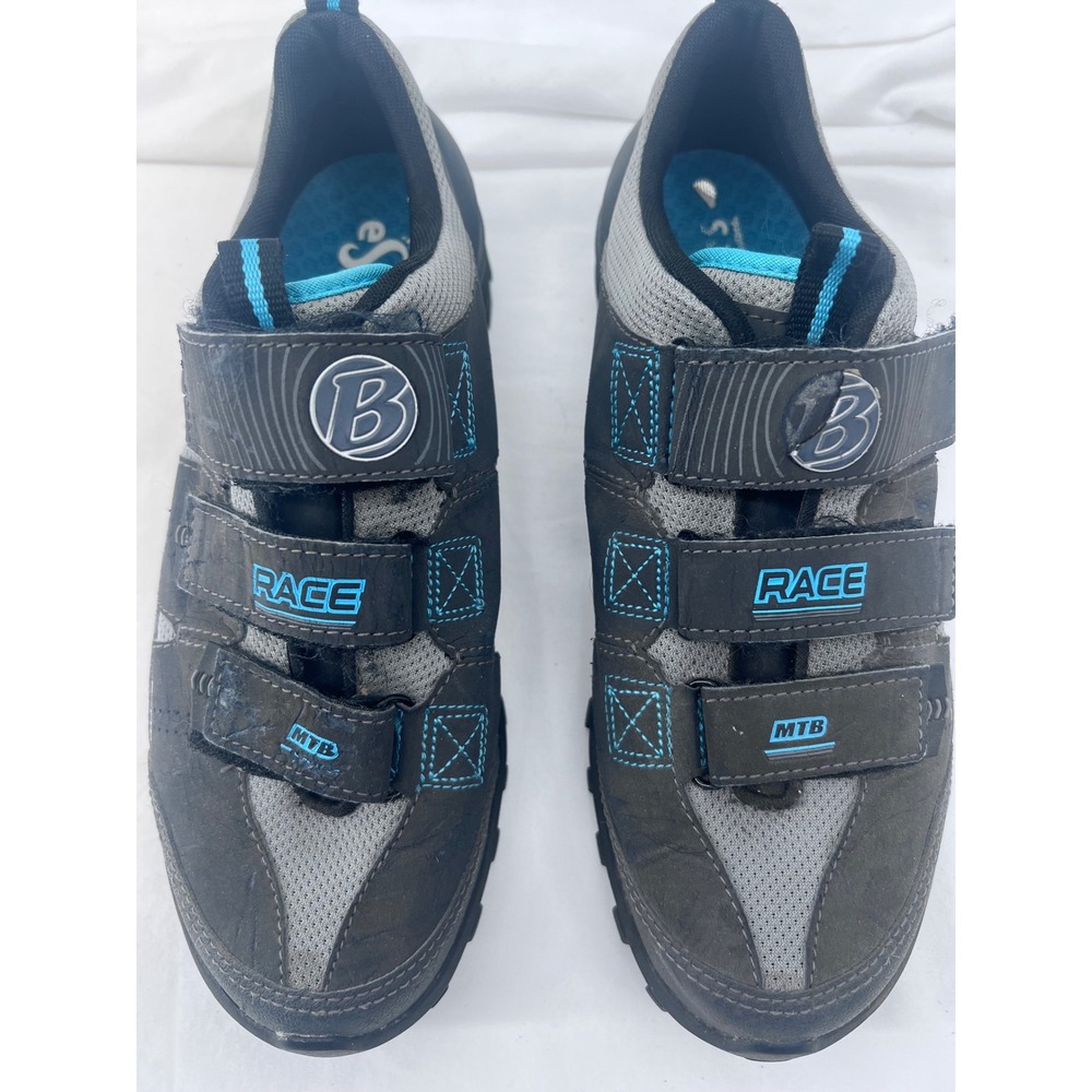 Bontrager Race Mountain Women's MTB CyclingShoes Gray Blue US 10 EU 42 SPD Cleat